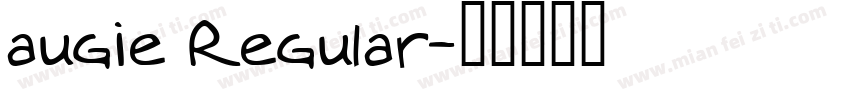 augie Regular字体转换